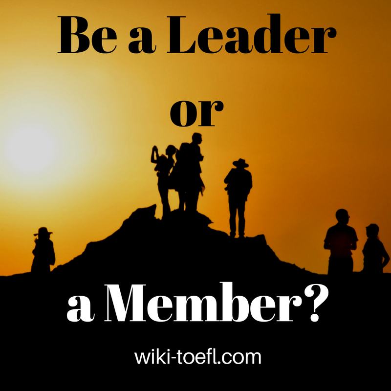 leader, member wiki toefl